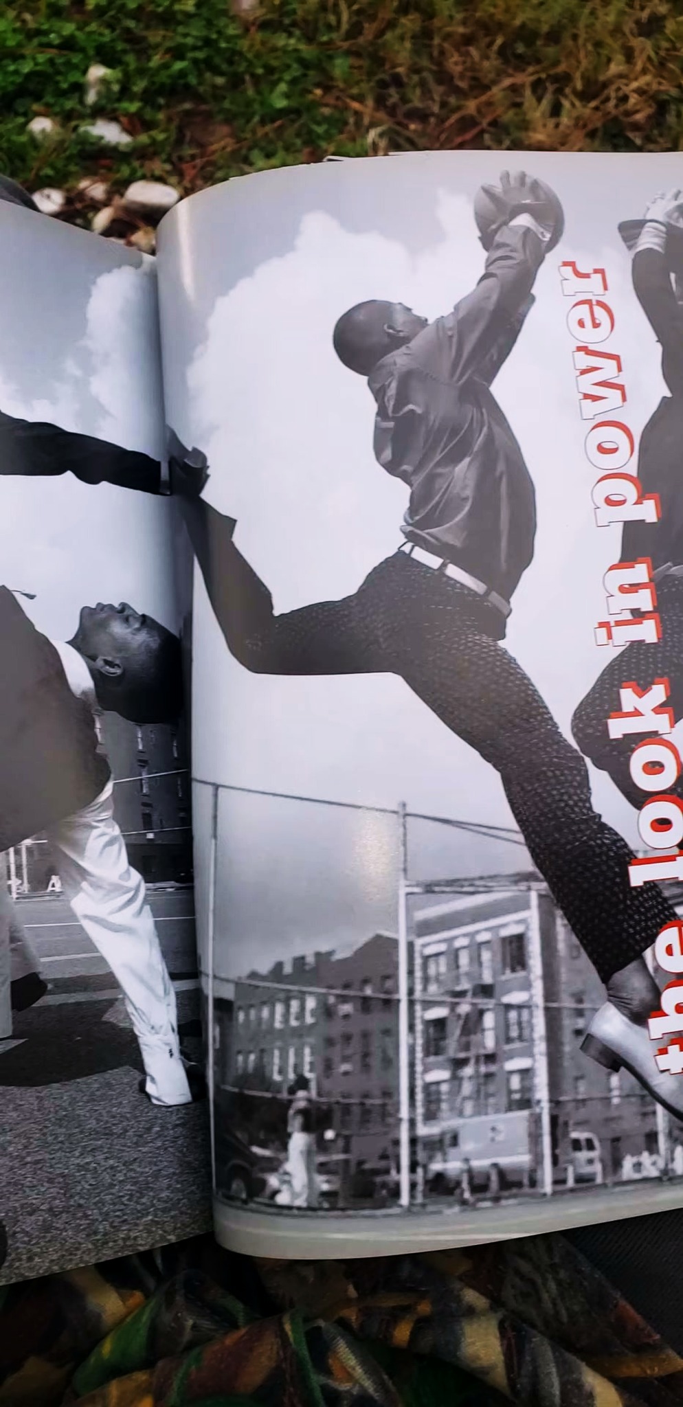 Magazine spread with the headline the look in power